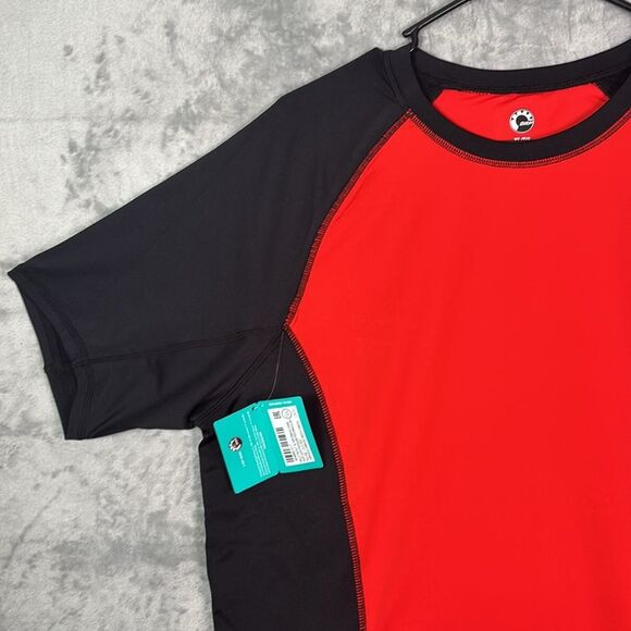 NWT New Seadoo BRP Mens Black Short Sleeve Rash Guard Shirt SPF 50 Size XL - Picture 8 of 12